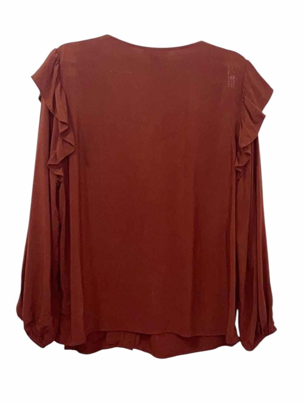 Rust colored button down shirt size Large - Picture 5 of 5